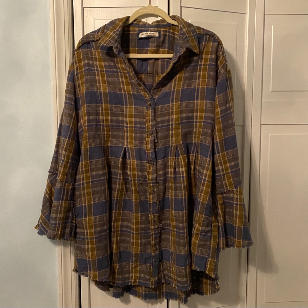 Free People Plaid Tunic